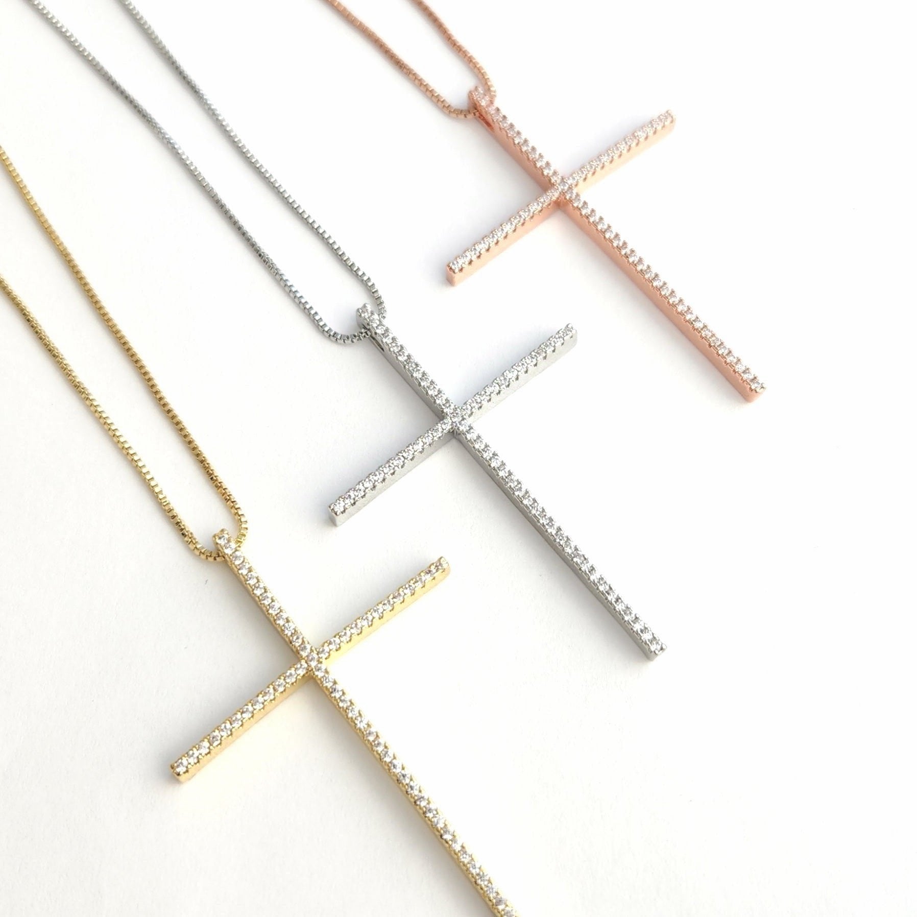 14K Gold Filled Cross Necklace for Men's 20 Crucifix Pendant 33x18mm Cross  Pendant Cadena Y Dije De Cruz Mariner Link Chain 20 - Etsy
